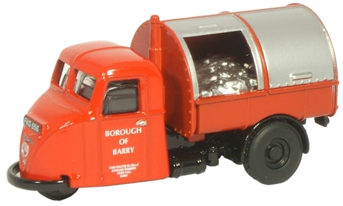 Oxford Diecast Scammell Scarab Dustcart Borough of Barry OD76RAB004