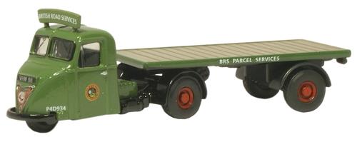 Oxford Diecast Scammell Scarab Flatbed Trailer BRS Parcels OD76RAB005