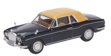 Oxford Diecast Rolls Royce Corniche Convertible Indigo Blue OD76RRC001