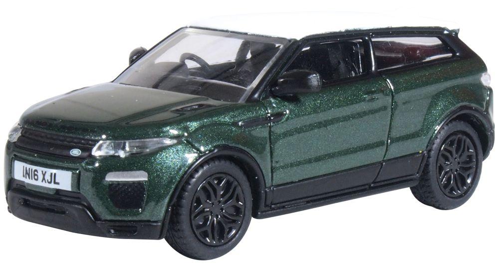 Oxford Diecast Range Rover Evoque Coupe 2016 Aintree Green OD76RRE003