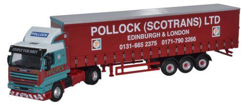 Oxford Diecast Scania 143 40ft Curtainside Pollock OD76S143001