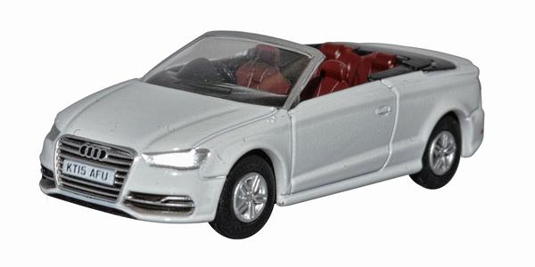 Oxford Diecast Audi S3 Cabriolet Glacier White OD76S3001