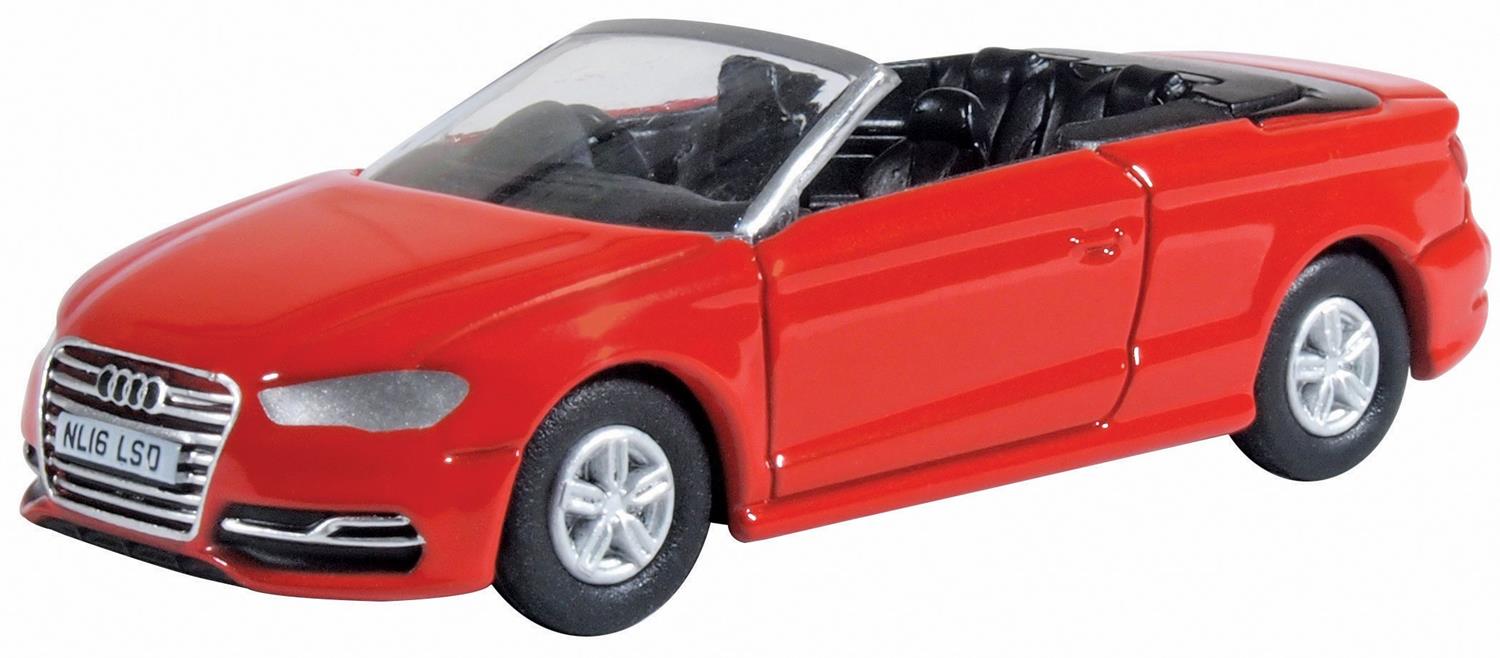 Oxford Diecast Audi S3 Cabriolet Misano Red OD76S3003