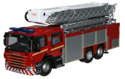 Oxford Diecast Scania Fire Engine Merseyside Fire &amp; Rescue OD76SAL003