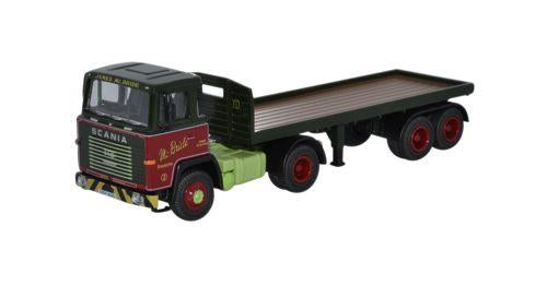 Oxford Diecast Scania 110 Flatbed Trailer James McBride OD76SC110003