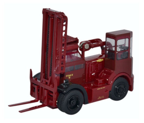 Oxford Diecast Shelvoke &amp; Drewry Fork Freightlifter British Rail(Crimson) OD76SDF002