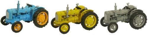 Oxford Diecast Fordson Tractor Triple Set OD76SET10A