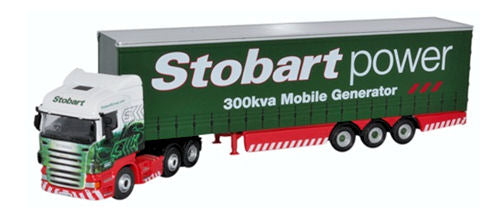 Oxford Diecast Scania Highline Curtainside Stobart Power OD76SHL02CS