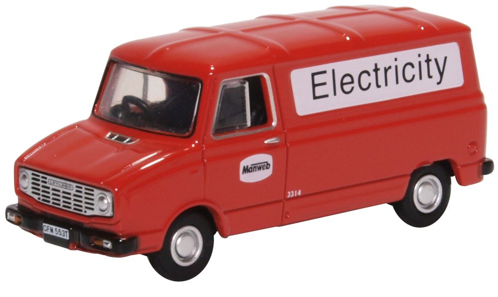 Oxford Diecast Leyland Sherpa Van Manweb Electricity OD76SHP008