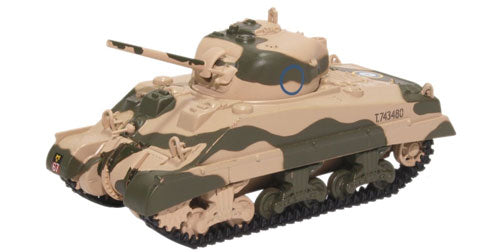 Oxford Diecast Sherman Tank MkIII 10th Armoured Division 1942 OD76SM001