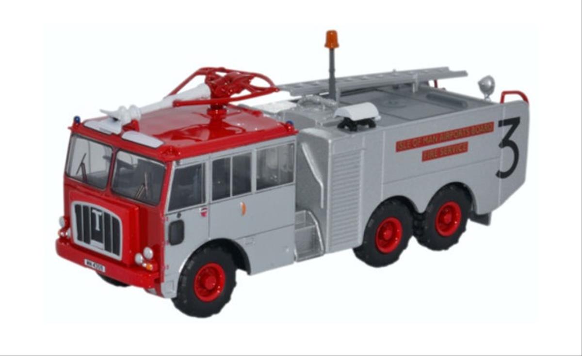 Oxford Diecast Thornycroft Nubian Isle of Man Airports Board Fire Service OD76TN004