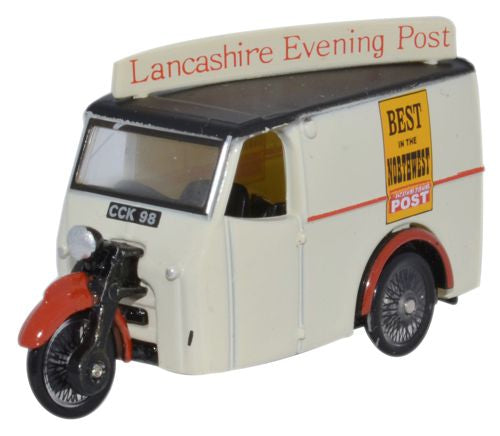 Oxford Diecast Tricycle Van Lancashire Evening Post OD76TV006