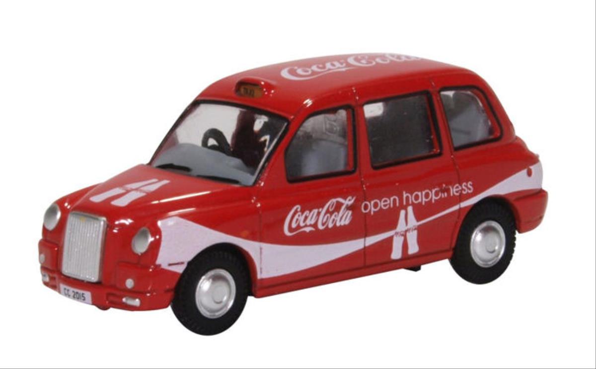 Oxford Diecast LEVC TX4 Taxi Coca Cola OD76TX4008CC