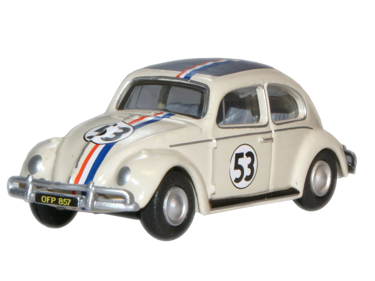 Oxford Diecast VW Beetle Pearl White (Herbie) OD76VWB001