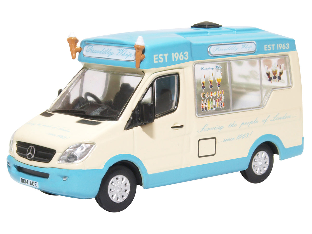 Oxford Diecast Whitby Mondial Ice Cream Van Piccadilly Whip OD76WM007