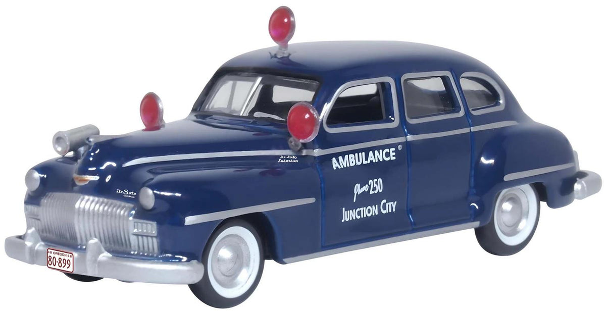 Oxford Diecast 1946-48 DeSoto Suburban Ambulance Junction City OD87DS46005