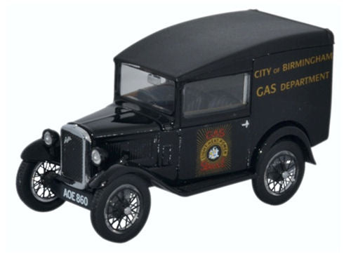 Oxford Diecast Austin Seven RN Van City of Birmingham Gas Dept. ODASV006