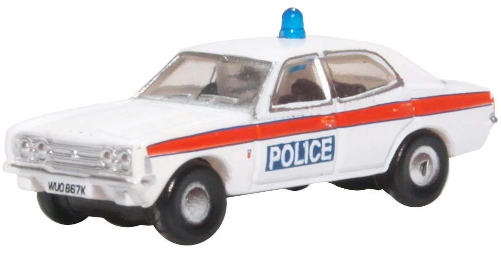 Oxford Diecast Ford Cortina MkIII Devon &amp; Cornwall Police ODNCOR3004