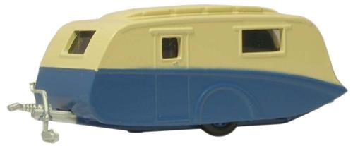 Oxford Diecast Caravan Blue/Cream ODNCV002