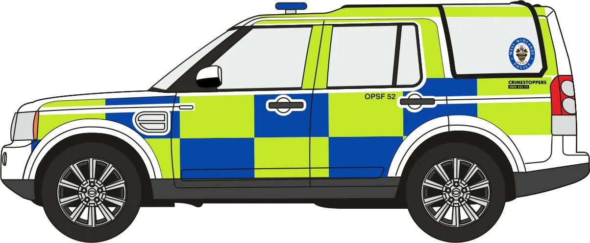 Oxford Diecast Land Rover Discovery 4 West Midlands Police ODNDIS006