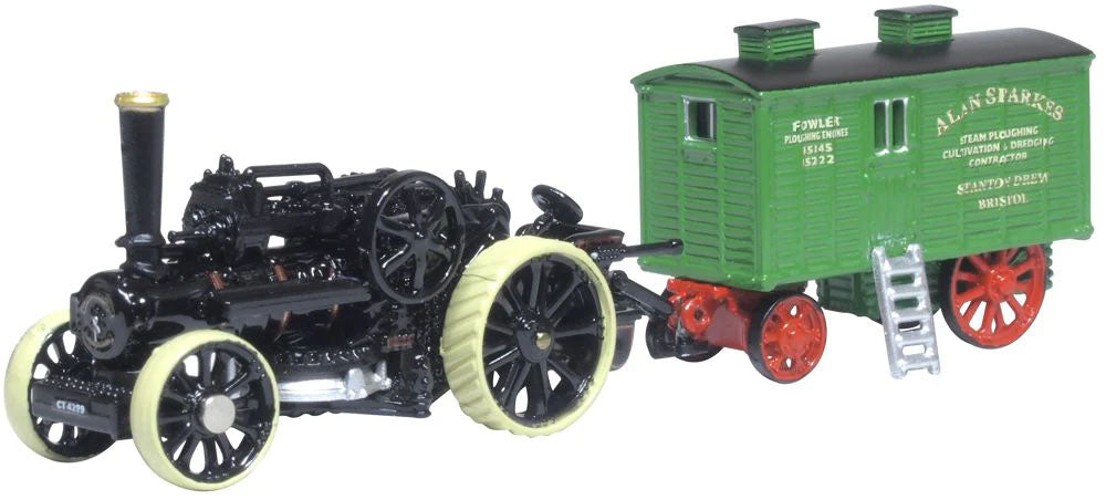 Oxford Diecast Fowler BB1 Ploughing Engine 15222 Bristol Rover w/Wagon ODNFBB002