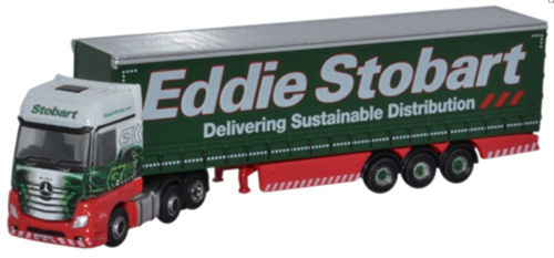 Oxford Diecast Mercedes Actros Curtainside Eddie Stobart ODNMB001