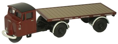 Oxford Diecast Scammell Mechanical Horse Flatbed Trailer LMS ODNMH009