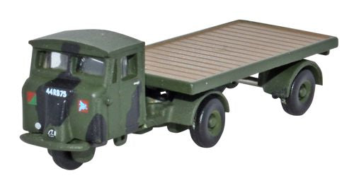 Oxford Diecast Scammell Mechanical Horse Flatbed RASC ODNMH017