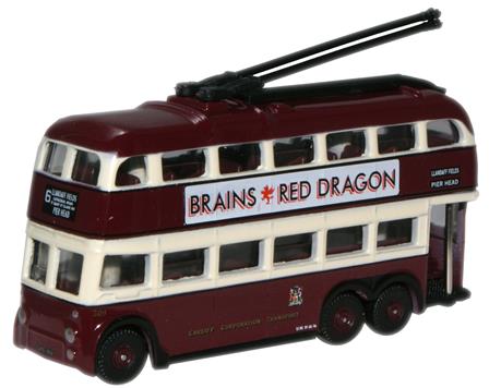 Oxford Diecast Q1 BUT Trolleybus Cardiff ODNQ1005