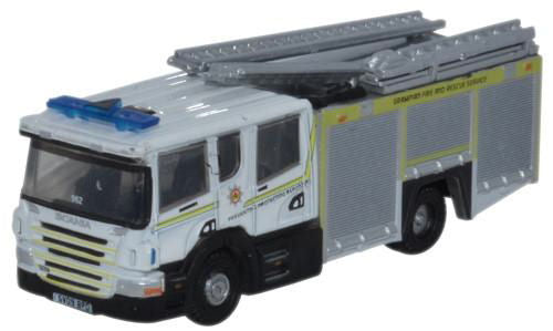 Oxford Diecast Scania Pump Ladder Grampian Fire and Rescue ODNSFE003