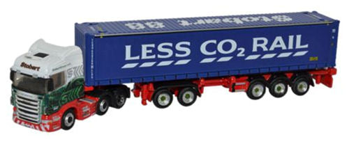 Oxford Diecast Scania Highline D-TEC Combitrailer Container Eddie Stobart ODNSHL01CT