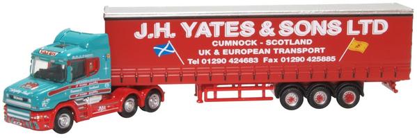 Oxford Diecast Scania T Cab Curtainside J H Yates &amp; Sons ODNTCAB008