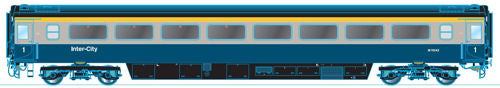 Oxford Rail Mk3a FO Coach BR Blue/Grey M11042 OR763FO001B