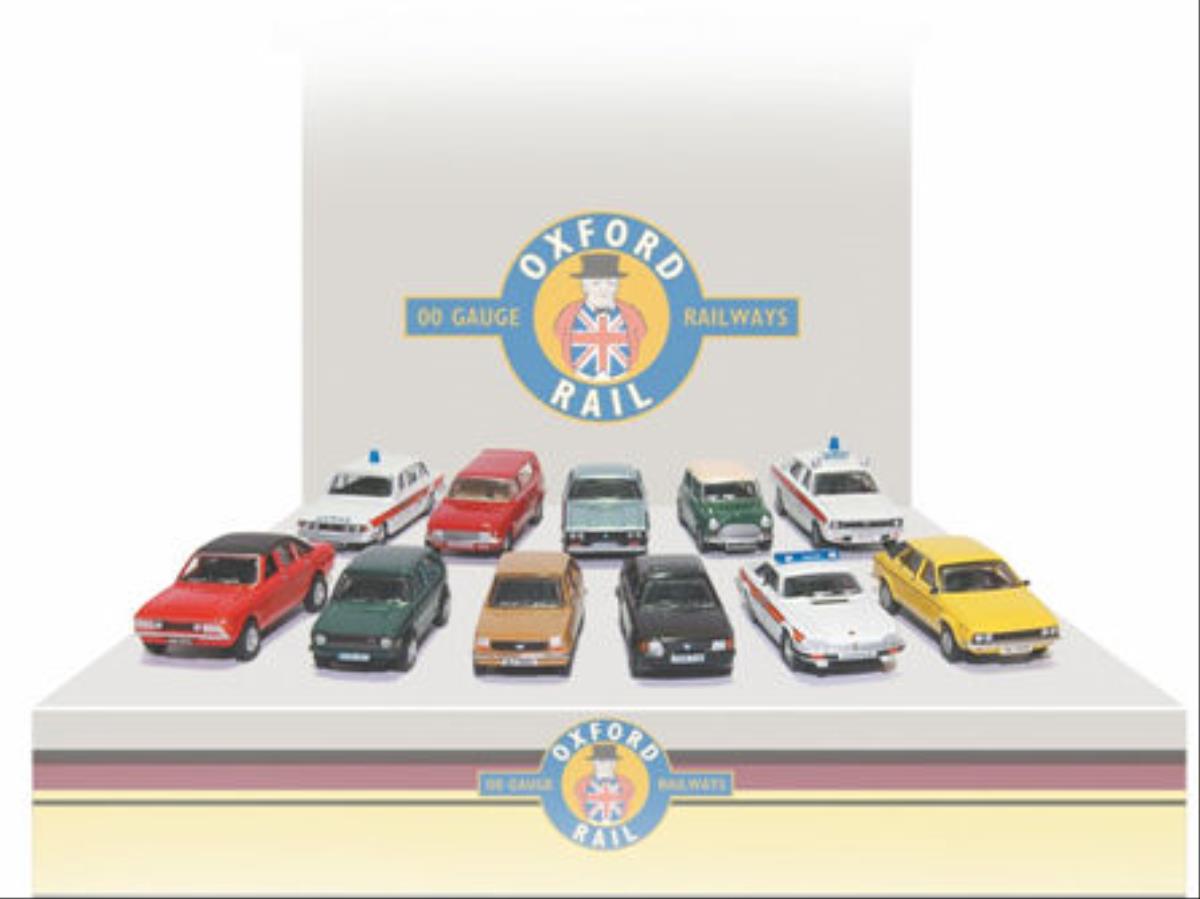 Oxford Rail Carflat Car Pack 1980s Cars (4) OR76CPK003 - Die-Cast Cars & Trucks