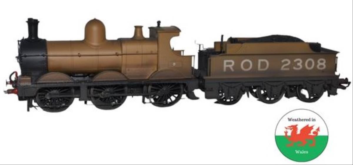 Oxford Rail Dean Goods Steam Locomotive ROD (ex-GWR) 2308 Weathered OR76DG009W