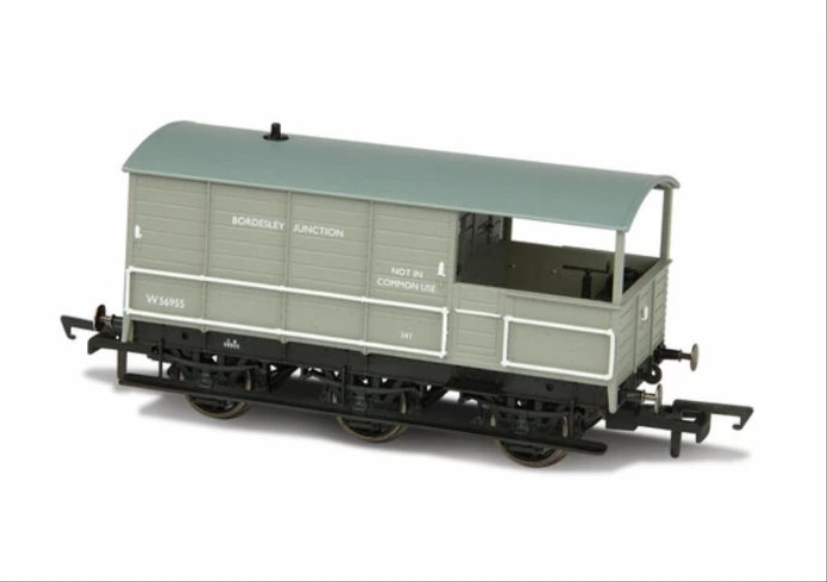 Oxford Rail Toad Brake Van BR 6 Wheel Plated Bordesley Junction OR76TOA003