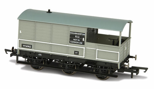 Oxford Rail Toad Brake Van BR 6 Wheel Plated Wolverhampton 56962 OR76TOA004