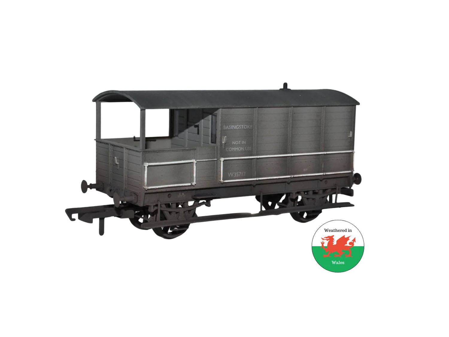 Oxford Rail Toad Brake Van BR Toad 4 Wheel Basingstoke 35717 Weathered OR76TOB003W