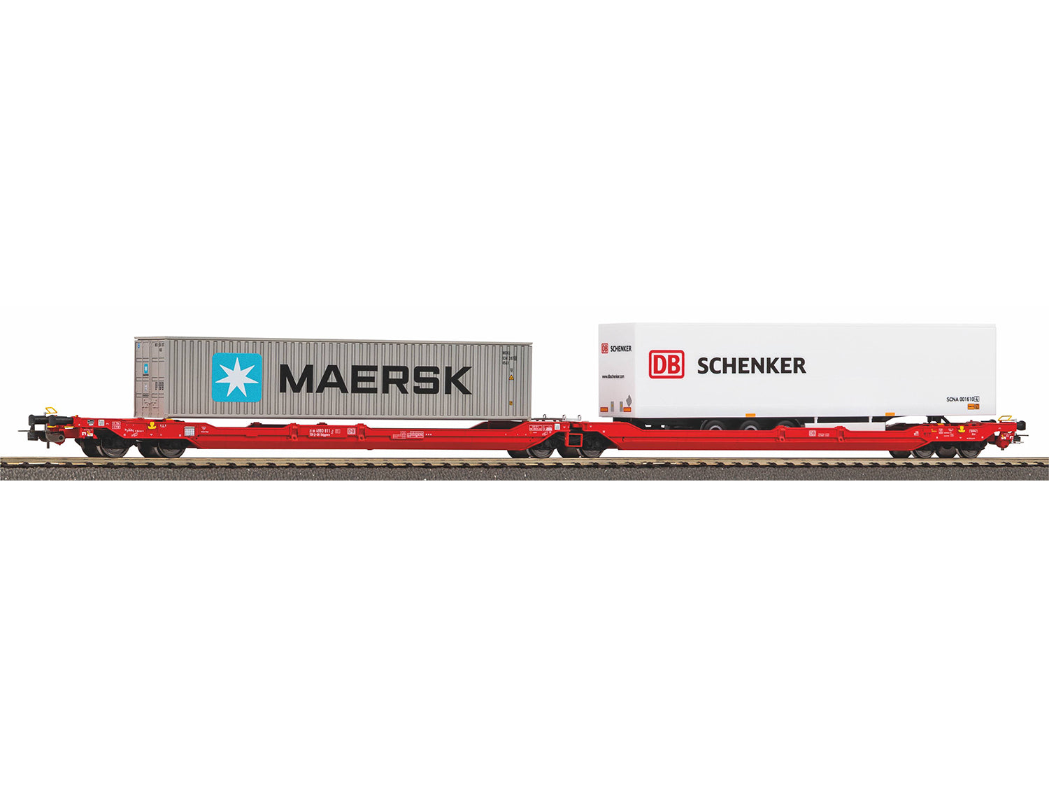 Piko Expert DBAG T3000e Flat Wagon w/2xContainer Load VI PK24619