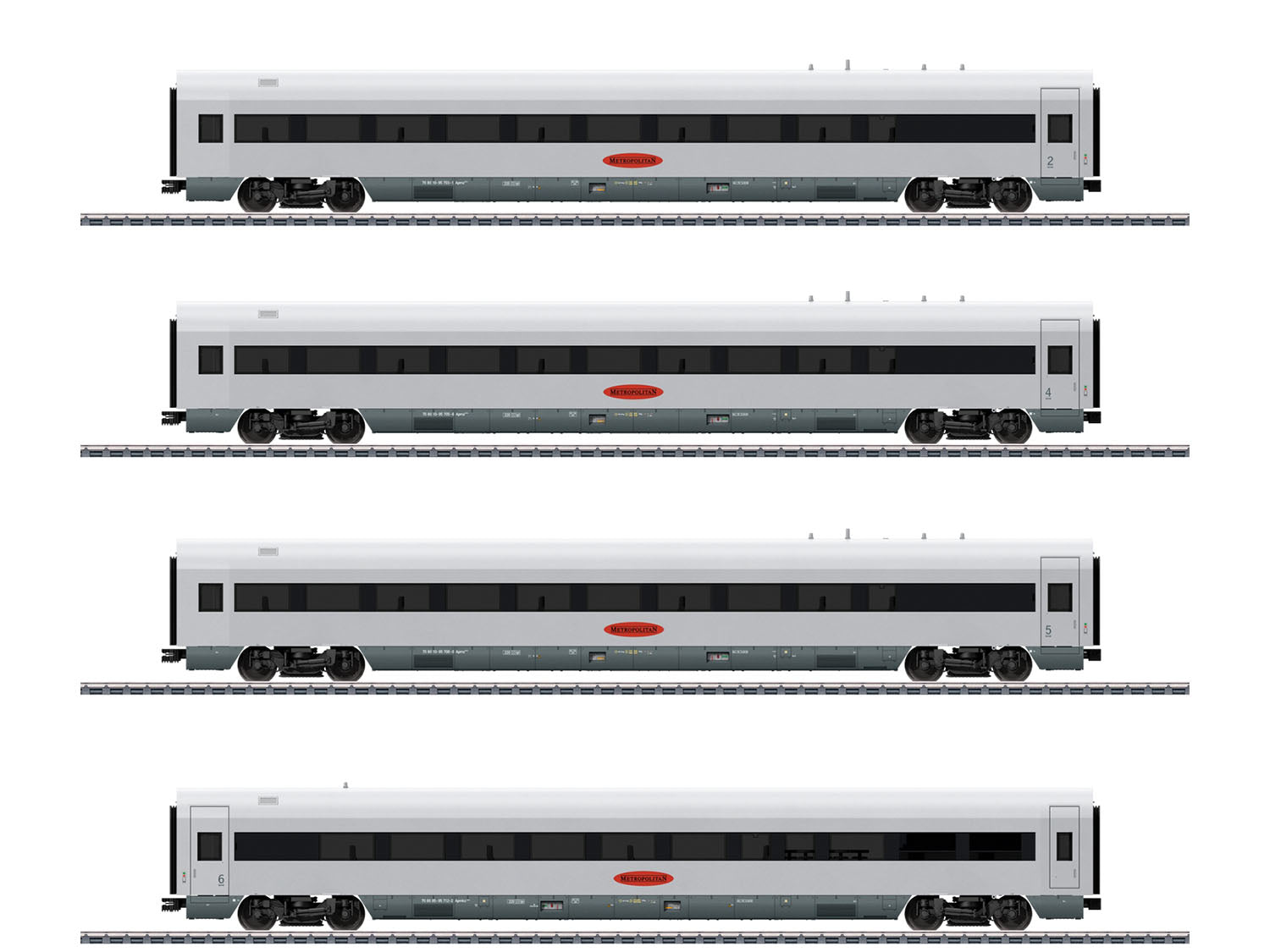 Piko DBAG Metropolitan Coach Set (4) V PK28350