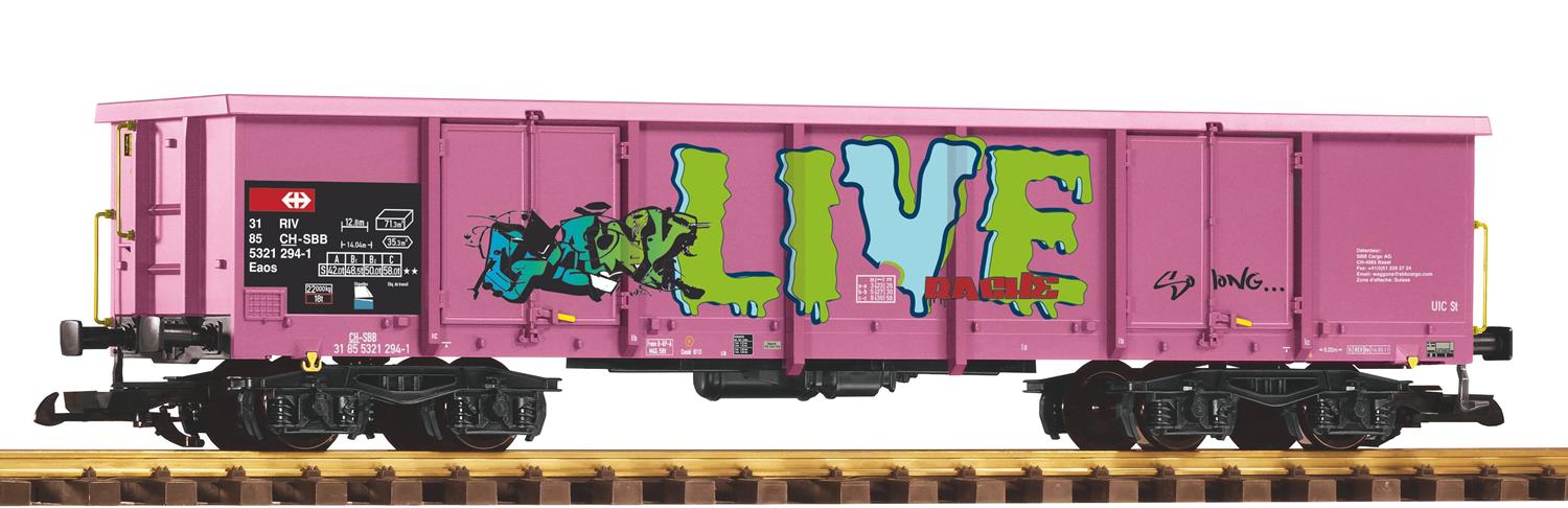 Piko SBB Eaos Pink Gondola w/Grafitti VI PK37013