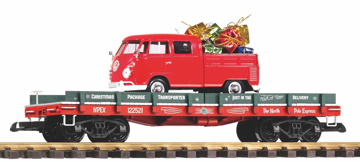 Piko Christmas Flat Wagon w/VW Kombi Van PK38776