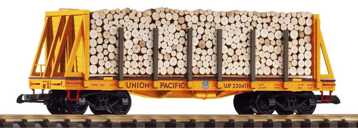 Piko Union Pacific Bogie Flatcar w/Pulpwood Log Load PK38791