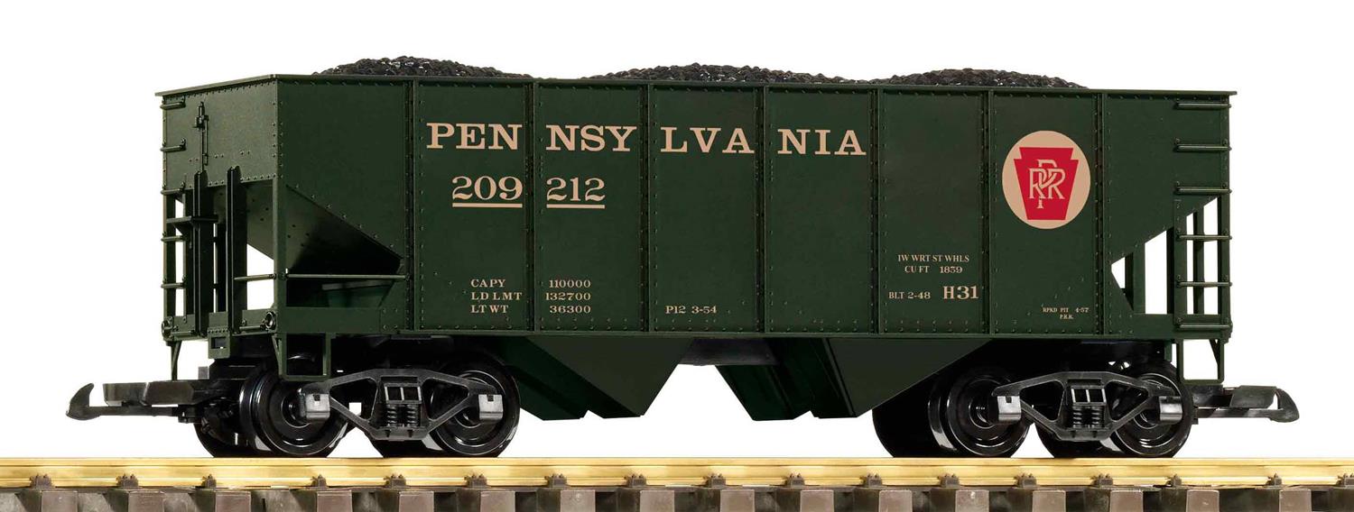 Piko PRR Rib Sided Bogie Hopper w/Coal Load PK38955