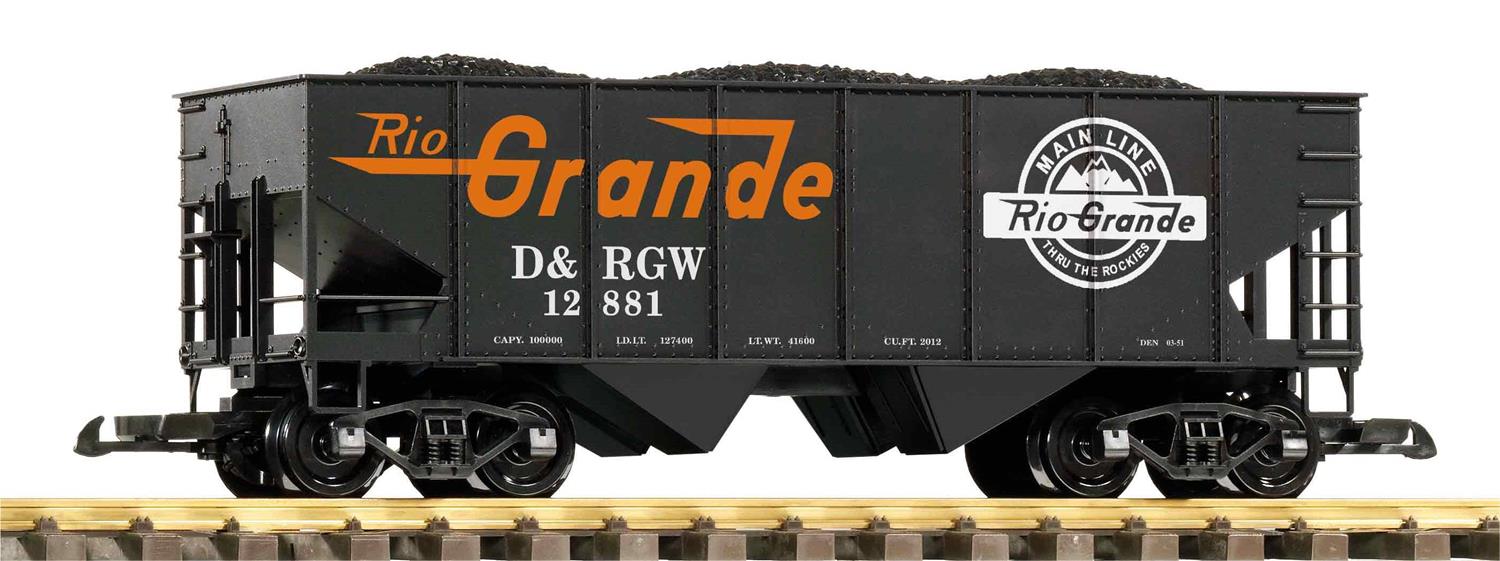 Piko D&RGW Rib Sided Bogie Hopper w/Coal Load PK38959
