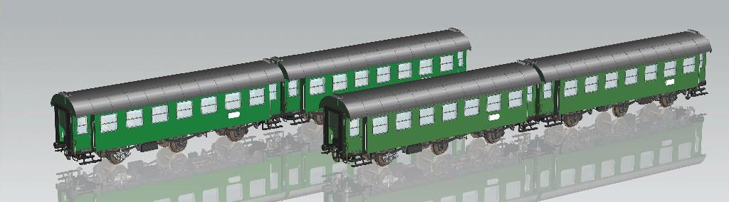 Piko Expert DB Modified Coach Set (4) IV PK58268