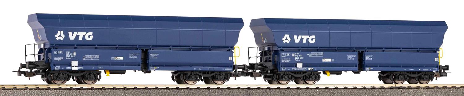 Piko Expert VTG Falns Side Discharge Hopper Wagon Set (2) VI PK58282