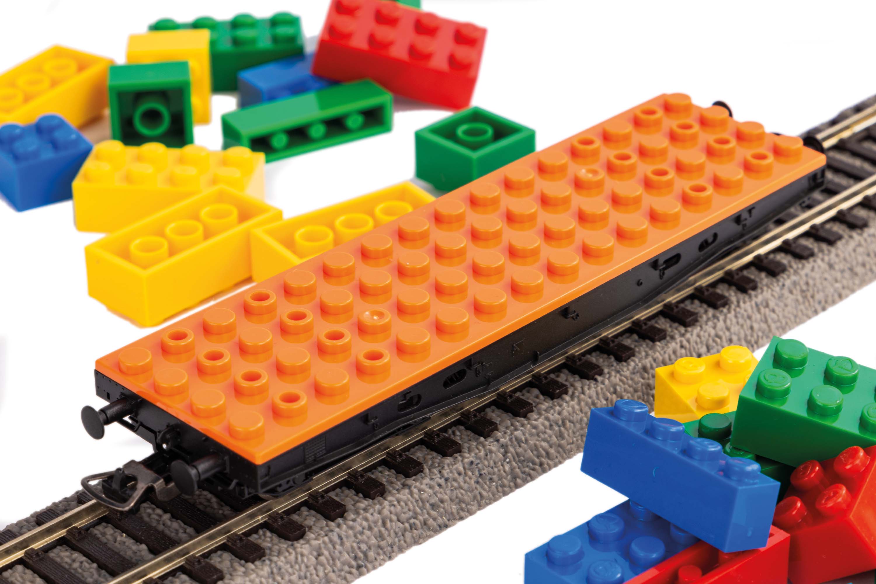 Piko Hobby Building Brick Bogie Flat Wagon PK58405
