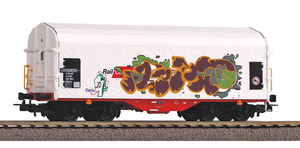 Piko Expert Rail Cargo Austria Graffitied Tarpaulin Wagon VI PK58982