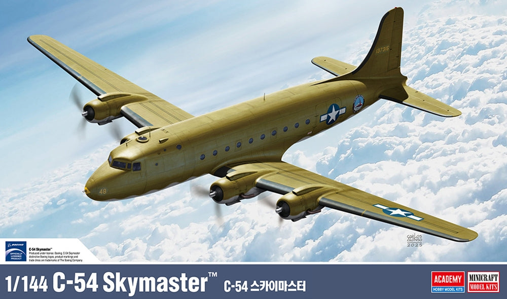 Academy Us Air Force C-54 Skymaster Transport Aircraft PKAY12652